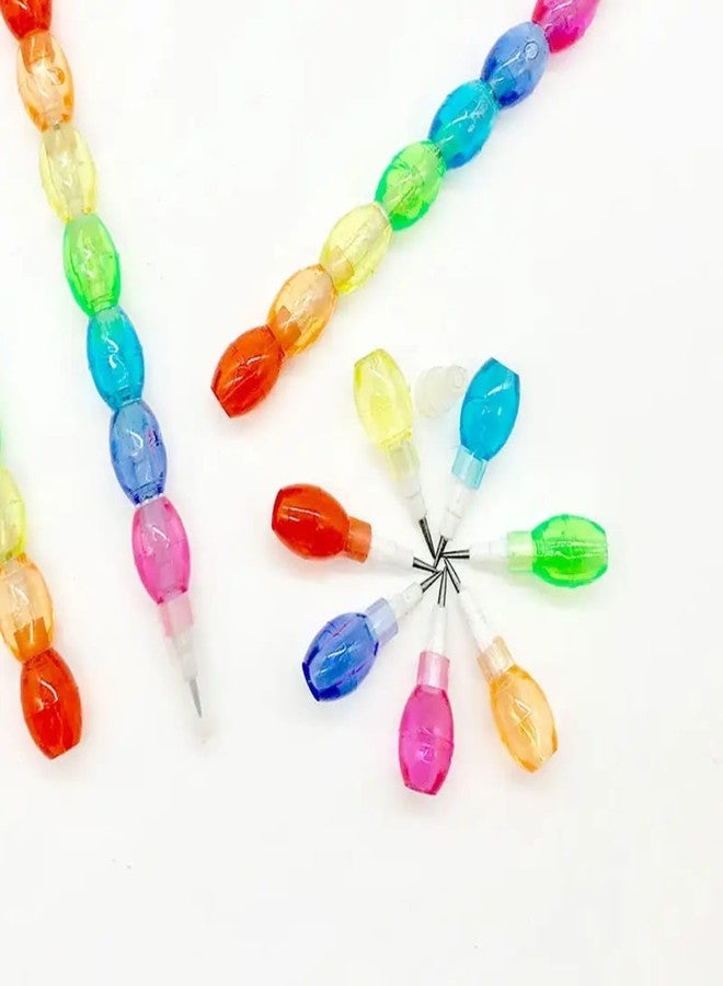 VTL Rainbow Puzzle Mechanical Pencils - Pack of 12 | Fun Colorful Interlocking Beads Design | 2.0mm Lead | Refillable & Replaceable Pencil Tips | Perfect for Kids, Students & Return Gifts - Image 3